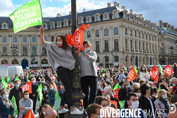 Manifestation des opposants au projet de loi bioéthique