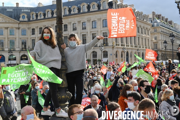 Manifestation des opposants au projet de loi bioéthique