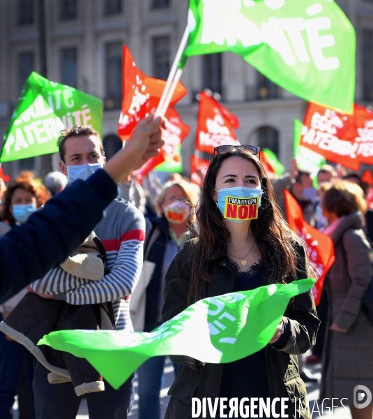 Manifestation des opposants au projet de loi bioéthique