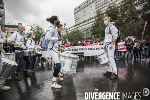 Manifestation des gérants et clients de salles de sports