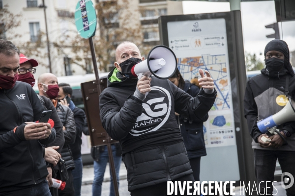 Manifestation des gérants et clients de salles de sports