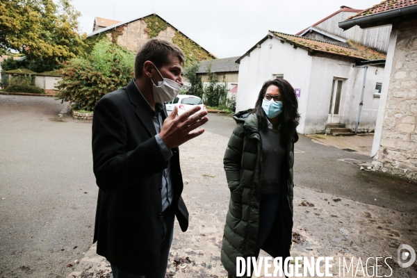 Audrey pulvar visite la ferme de grignon