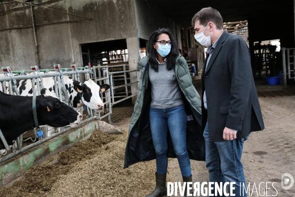 Audrey pulvar visite la ferme de grignon