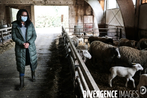 Audrey pulvar visite la ferme de grignon