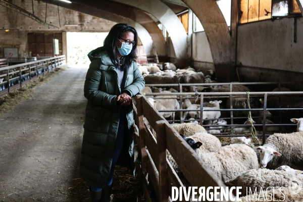 Audrey pulvar visite la ferme de grignon