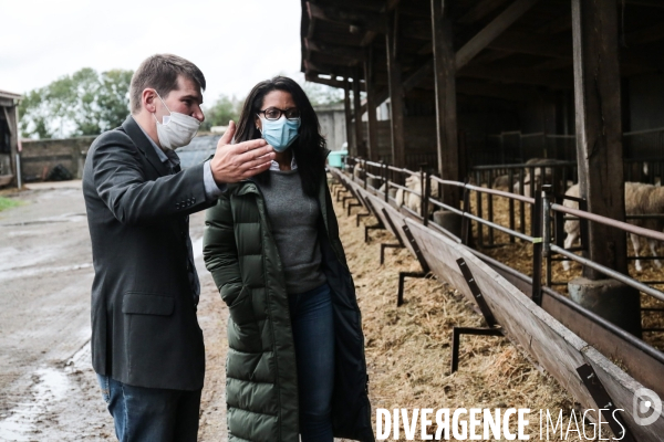 Audrey pulvar visite la ferme de grignon