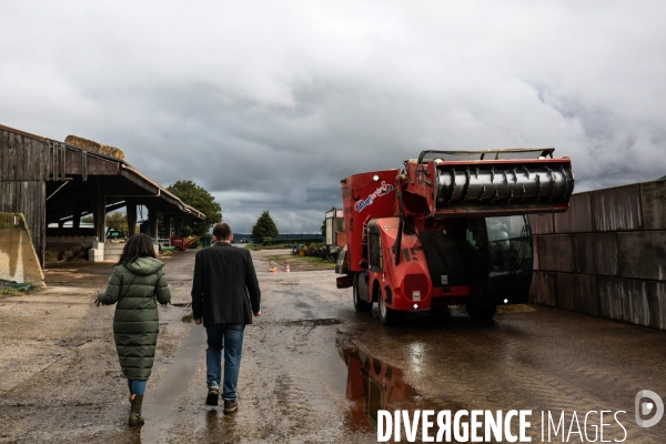 Audrey pulvar visite la ferme de grignon