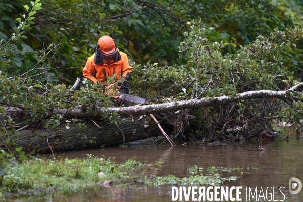 Travaux d entretien des berges d une rivière