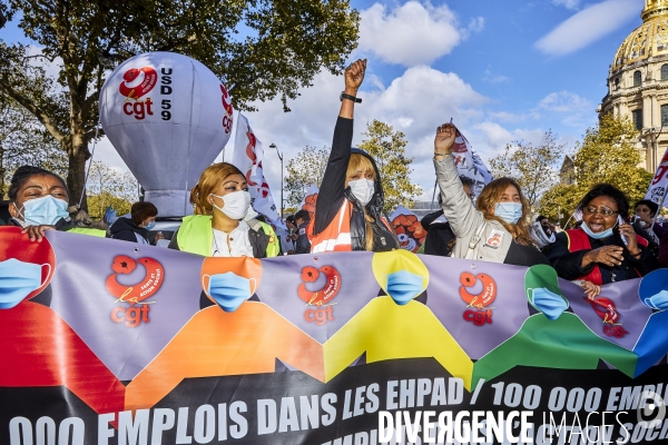 Manifestation des hospitaliers et secteurs de la Santé, du Médico-social et du Social