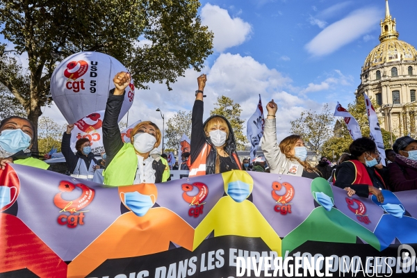 Manifestation des hospitaliers et secteurs de la Santé, du Médico-social et du Social