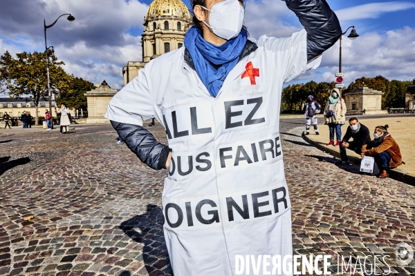 Manifestation des hospitaliers et secteurs de la Santé, du Médico-social et du Social