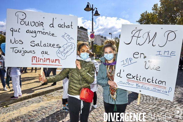 Manifestation des hospitaliers et secteurs de la Santé, du Médico-social et du Social