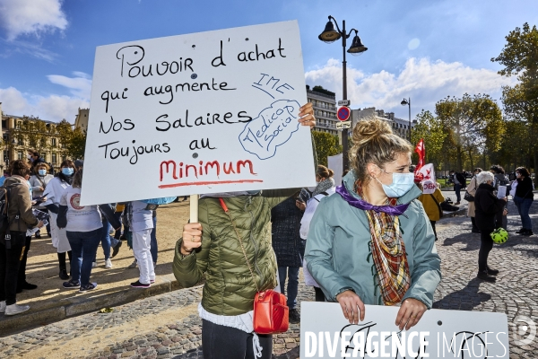 Manifestation des hospitaliers et secteurs de la Santé, du Médico-social et du Social