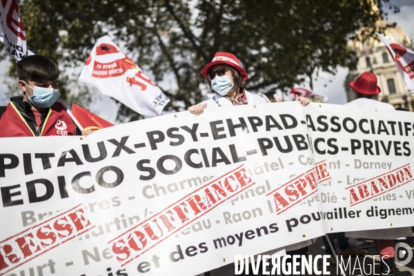 Manifestation des personnels de santé