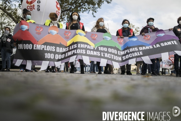 Manifestation des personnels de santé