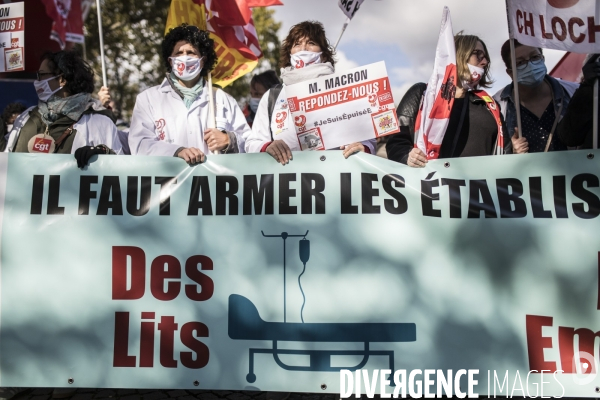 Manifestation des personnels de santé