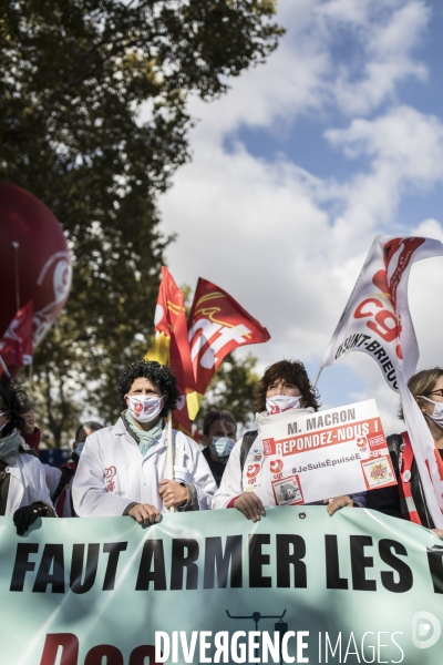 Manifestation des personnels de santé