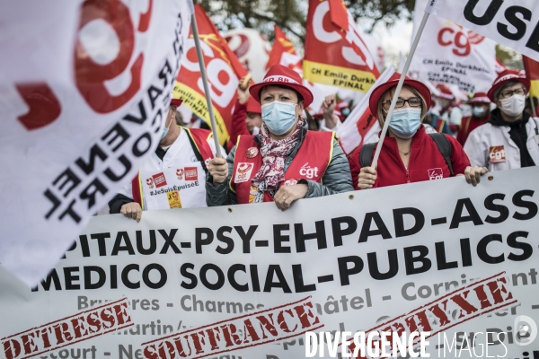 Manifestation des personnels de santé