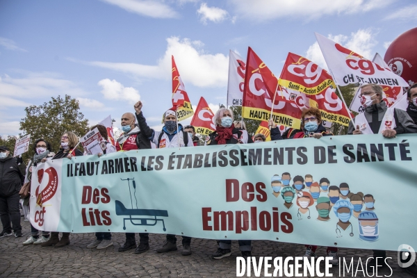 Manifestation des personnels de santé