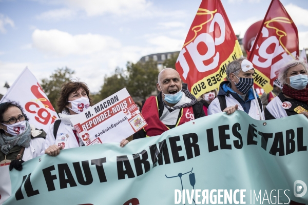 Manifestation des personnels de santé