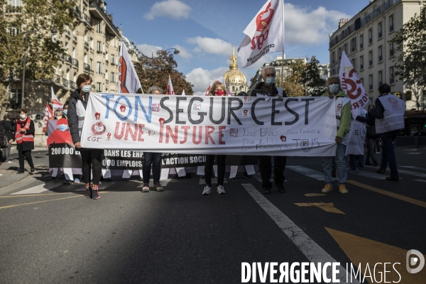 Manifestation des personnels de santé