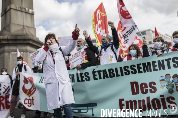 Manifestation des personnels de santé