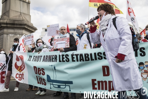 Manifestation des personnels de santé