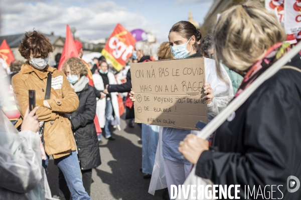 Manifestation des personnels de santé