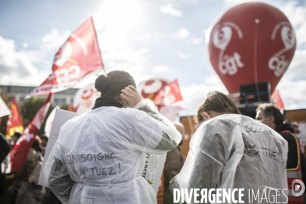 Manifestation des personnels de santé