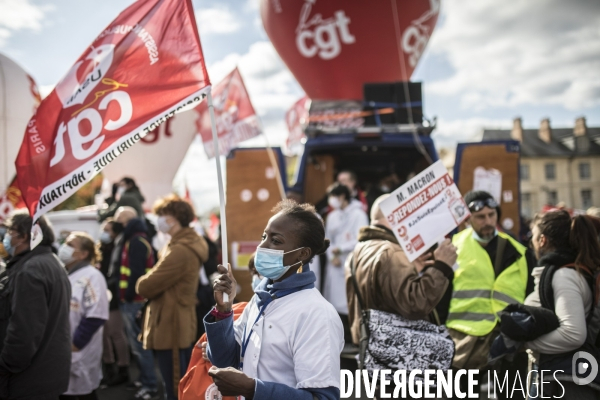 Manifestation des personnels de santé