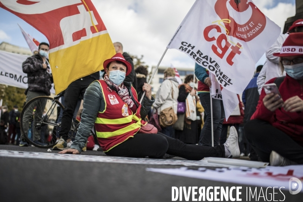 Manifestation des personnels de santé