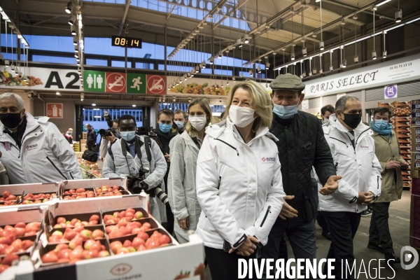 Visite de Barbara Pompili au Marché International de Rungis