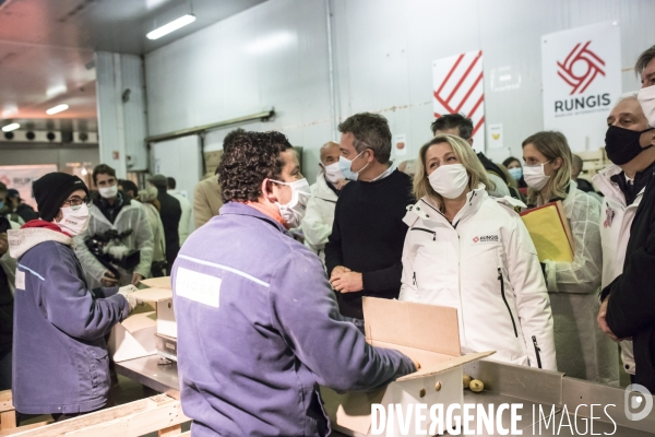 Visite de Barbara Pompili au Marché International de Rungis