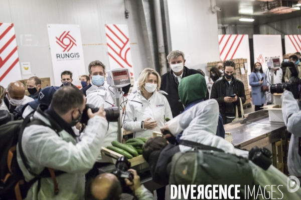 Visite de Barbara Pompili au Marché International de Rungis