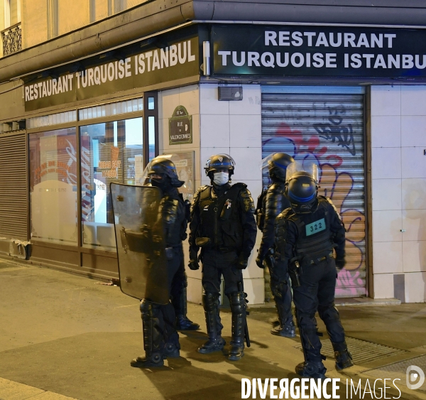 Première soirée du couvre feu