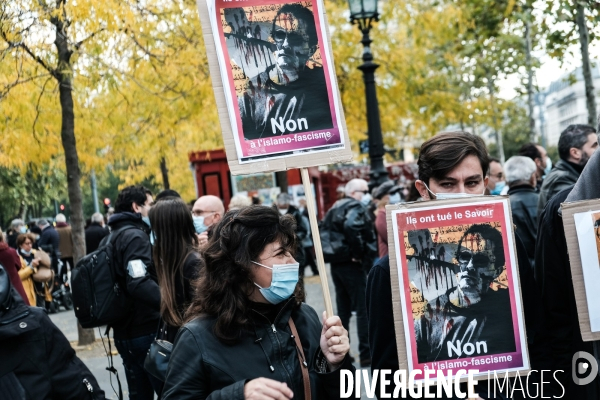 Rassemblement pour samuel paty