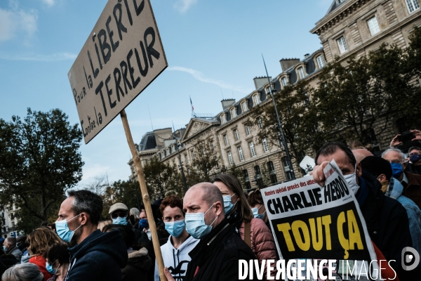 Rassemblement pour samuel paty