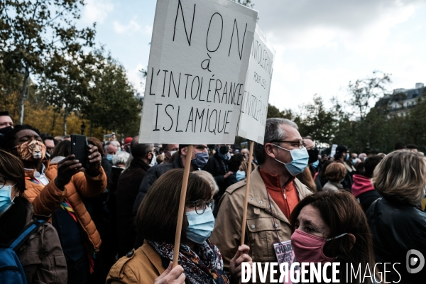 Rassemblement pour samuel paty