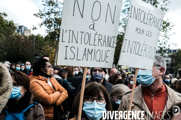 Rassemblement pour samuel paty