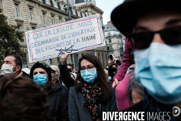 Rassemblement pour samuel paty