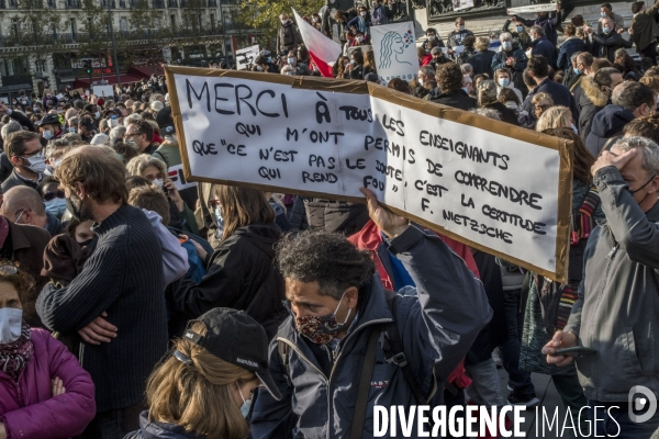 Hommage à Samuel Paty.