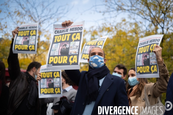 Rassemblement en hommage à Samuel Paty