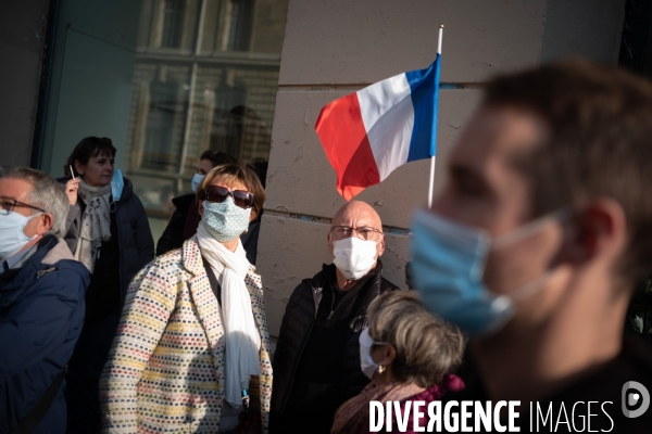 Rassemblement en hommage à Samuel Paty