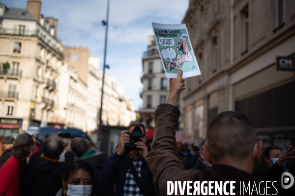 Rassemblement en hommage à Samuel Paty