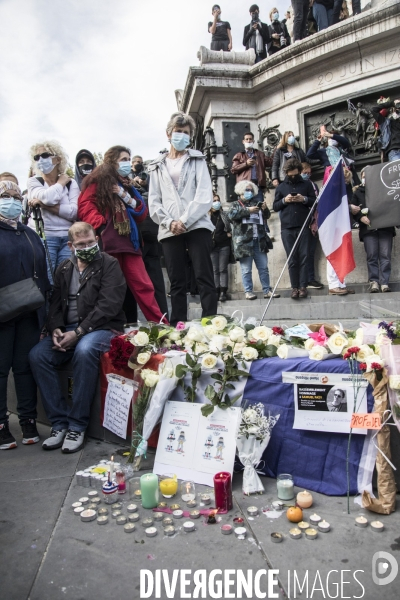 Rassemblement en hommage à Samuel Paty 18102020