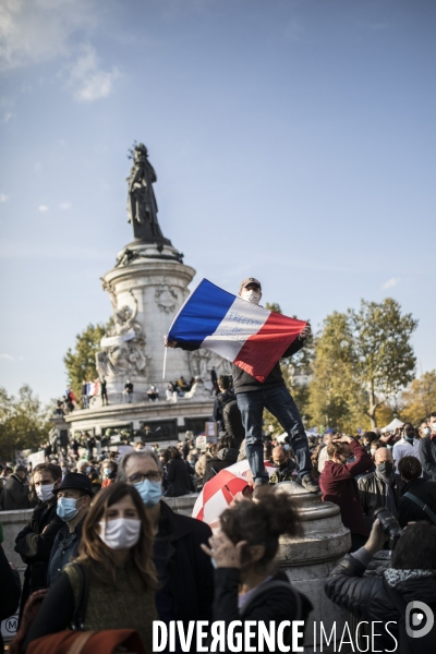 Rassemblement en hommage à Samuel Paty 18102020