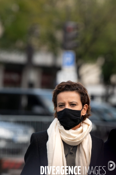 Manifestation à la mémoire de Samuel Paty, professeur décapité par un islamiste.