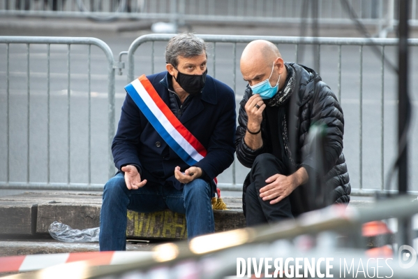 Manifestation à la mémoire de Samuel Paty, professeur décapité par un islamiste.