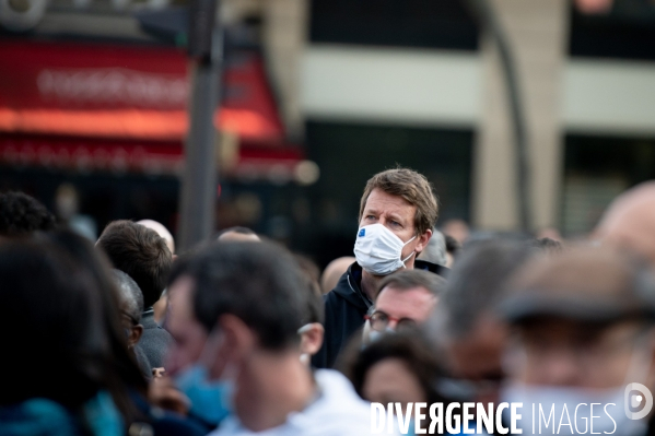 Manifestation à la mémoire de Samuel Paty, professeur décapité par un islamiste.