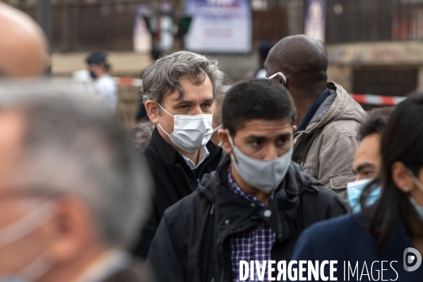 Manifestation à la mémoire de Samuel Paty, professeur décapité par un islamiste.